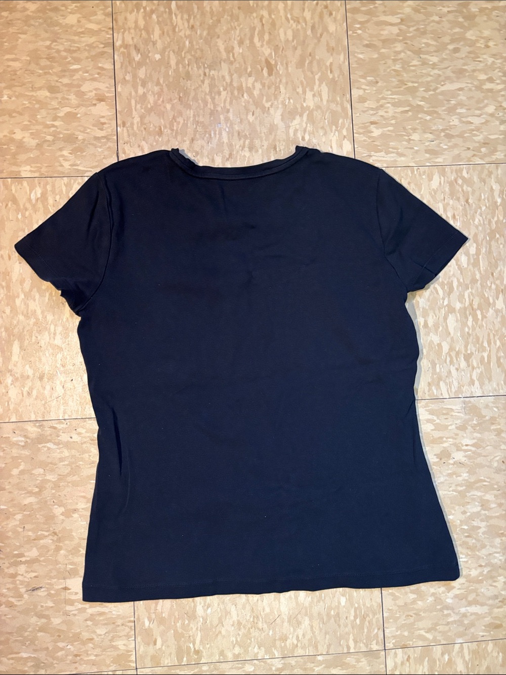 Talbots Black Short Sleeve Crewneck Tee